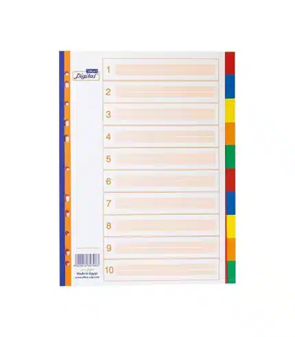 مجموعة فواصل ديجيتال/ الوان 10 لسان