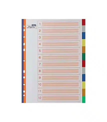 مجموعة فواصل ديجيتال/ الوان 12 لسان